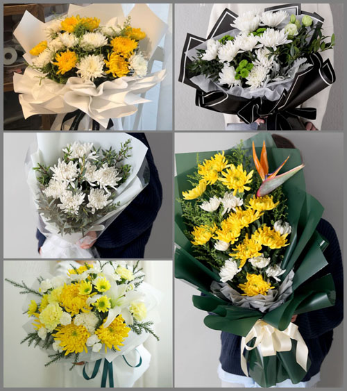 福建漳州龙海市隆教畲族乡白事花束代送